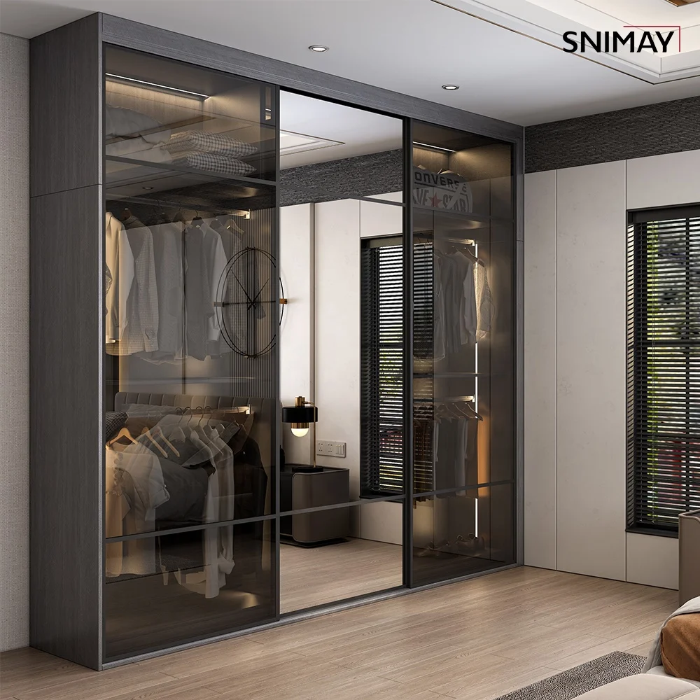 Bedroom Wooden Wardrobe Modular Closets Systems Modern High End Walk in Closet