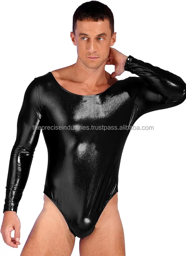 Custom Logo Dance Leotards For Men Leotard Bodysuit Practice Dance Wear