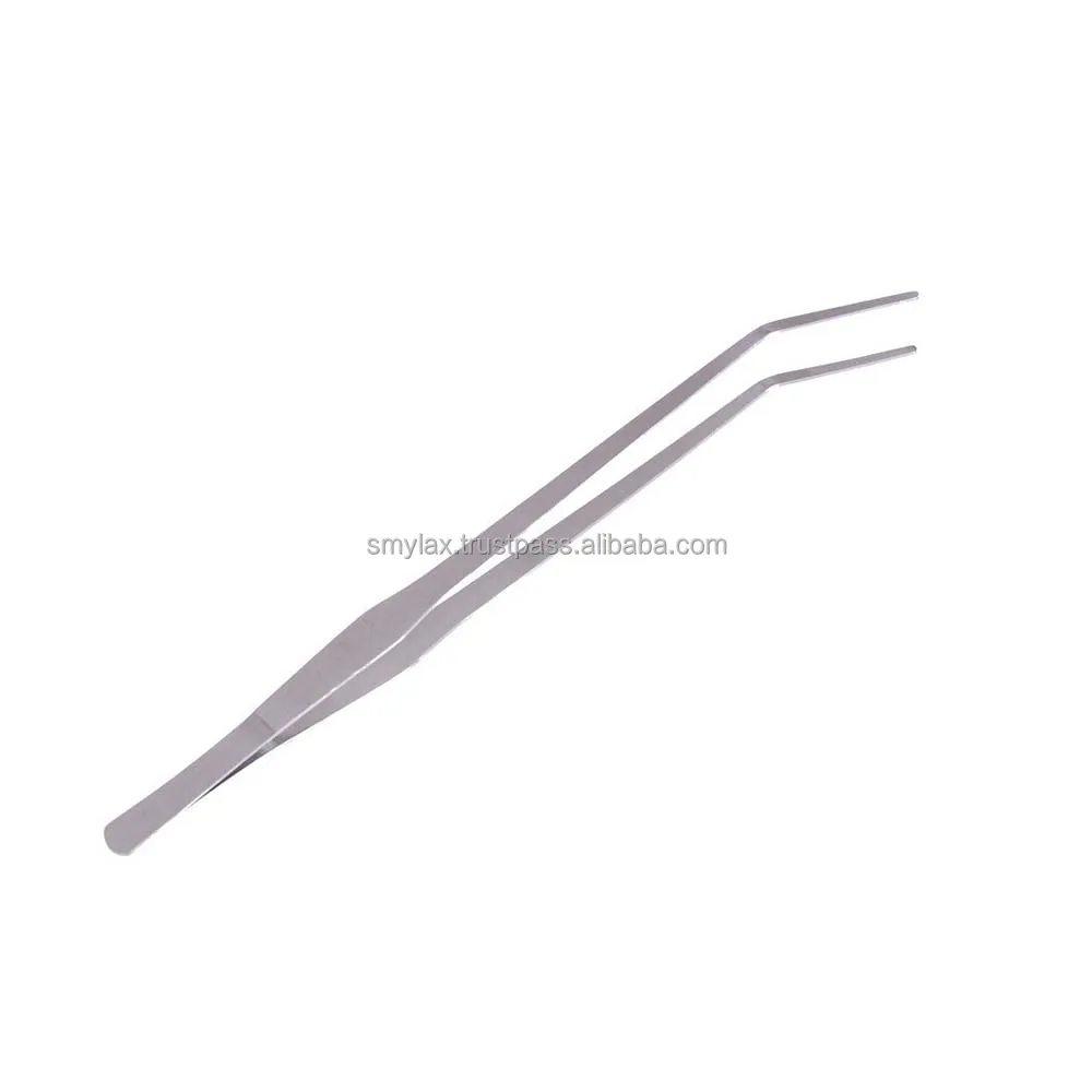 Black Aquarium Tweezers Set Stainless Steel Straight And Curved