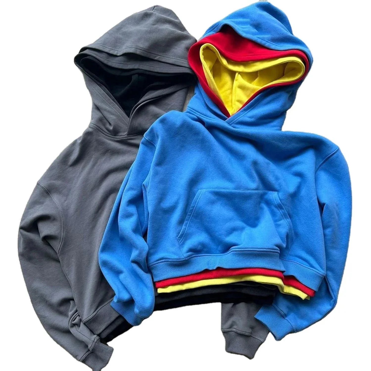 Custom Trending Pullover Tripel Layer Hoodie 100% Cotton Fleece Premium Look Custom Printing Trendy Hoodie For Unisex