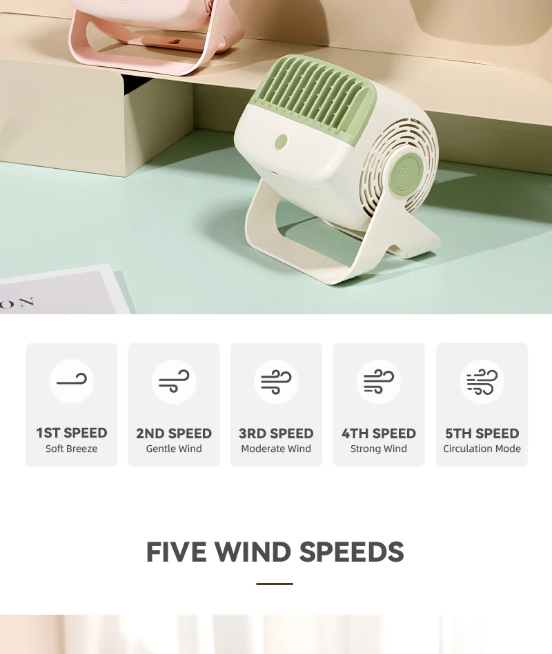 Wall-mounteddesktop Bladeless Turbo Fan, 2-in-1, 5-Speed - detail 12