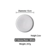 6 inch White