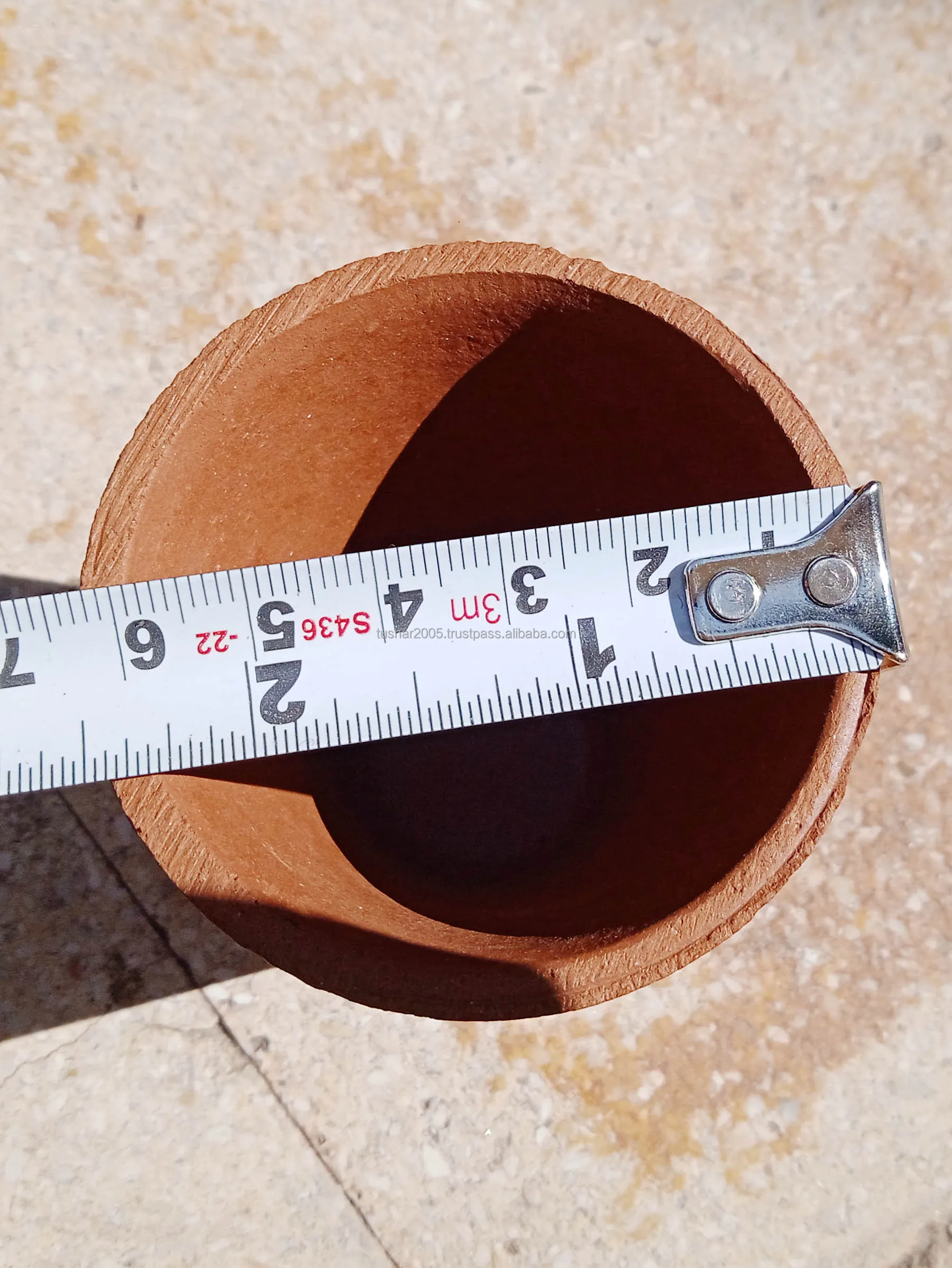 New Pattern Handmade Clay Terracotta Conical Eco Friendly Tea Cups For