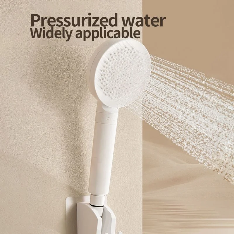 Black High Pressure Handheld Shower Head With Skin Care Filter Customized Pp Cotton Showhead In