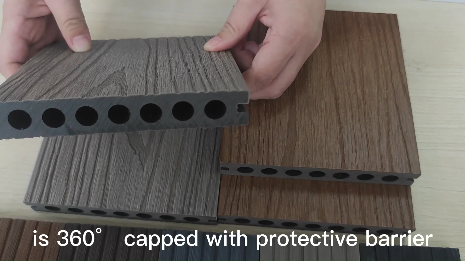 Weather Resistant New Technology Wpc Planks Coextrusion Timber