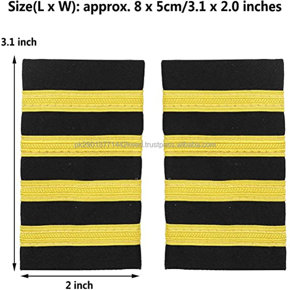 Pilot Uniform Epaulets - Professional Aviators Badges