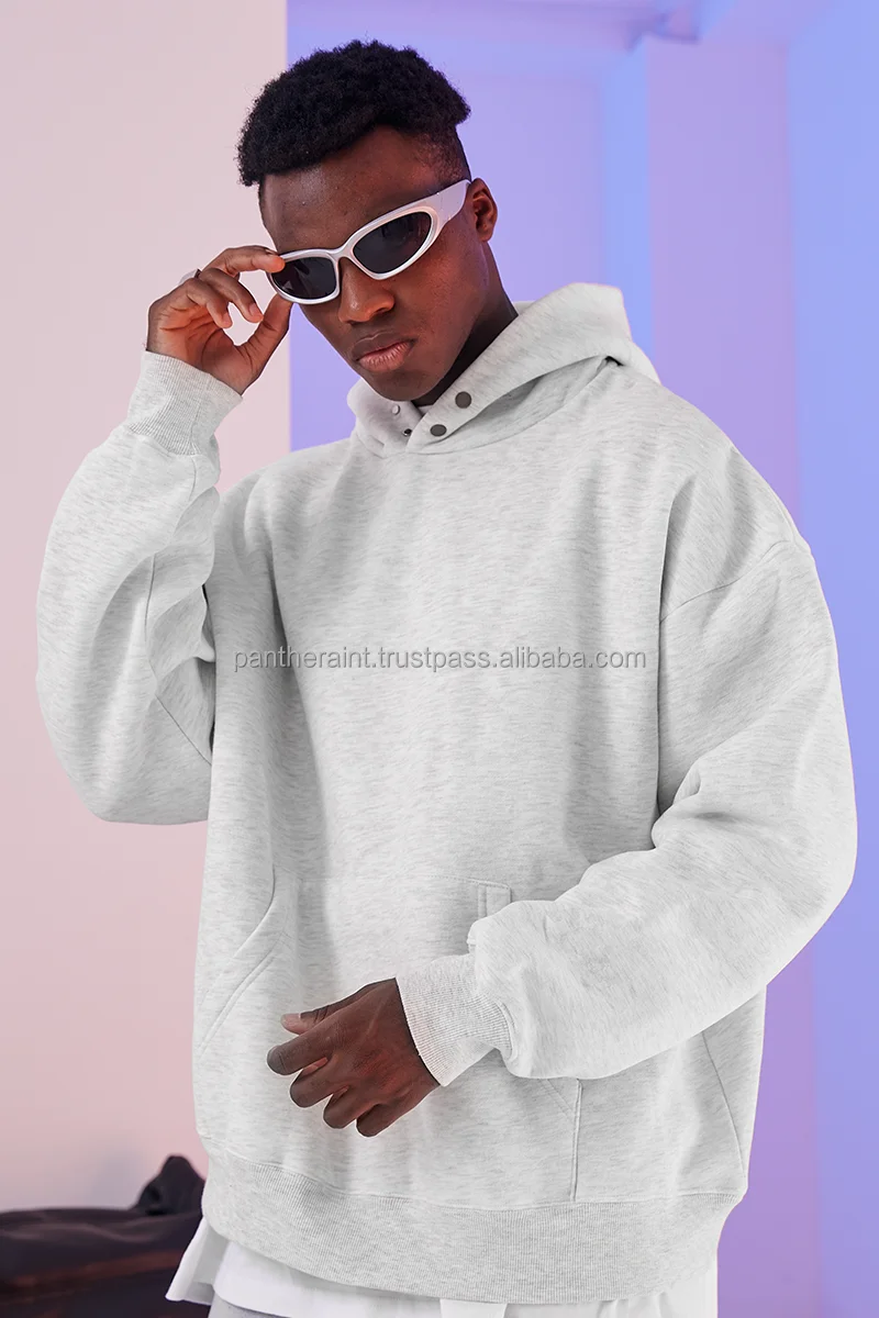 100 Customized Cotton Plus Size Men's Hoodies Sweatshirt Black And Hoodie Trend Streetwear