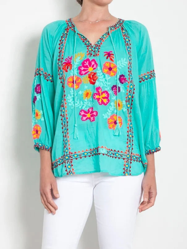 johnny was sentrie peasant blouse