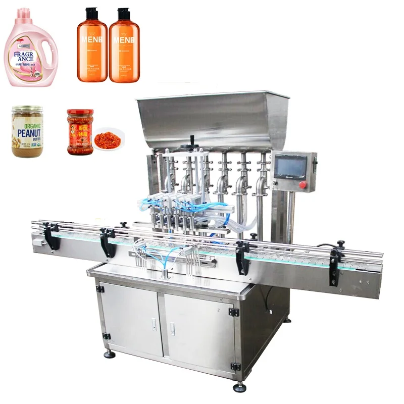 Brenu 4 Head Automatic Filling Machine Bottle Can and Capping 1000ml 20l Fully Pouch Semi Small Oil Machine for Daiginjo Deposit