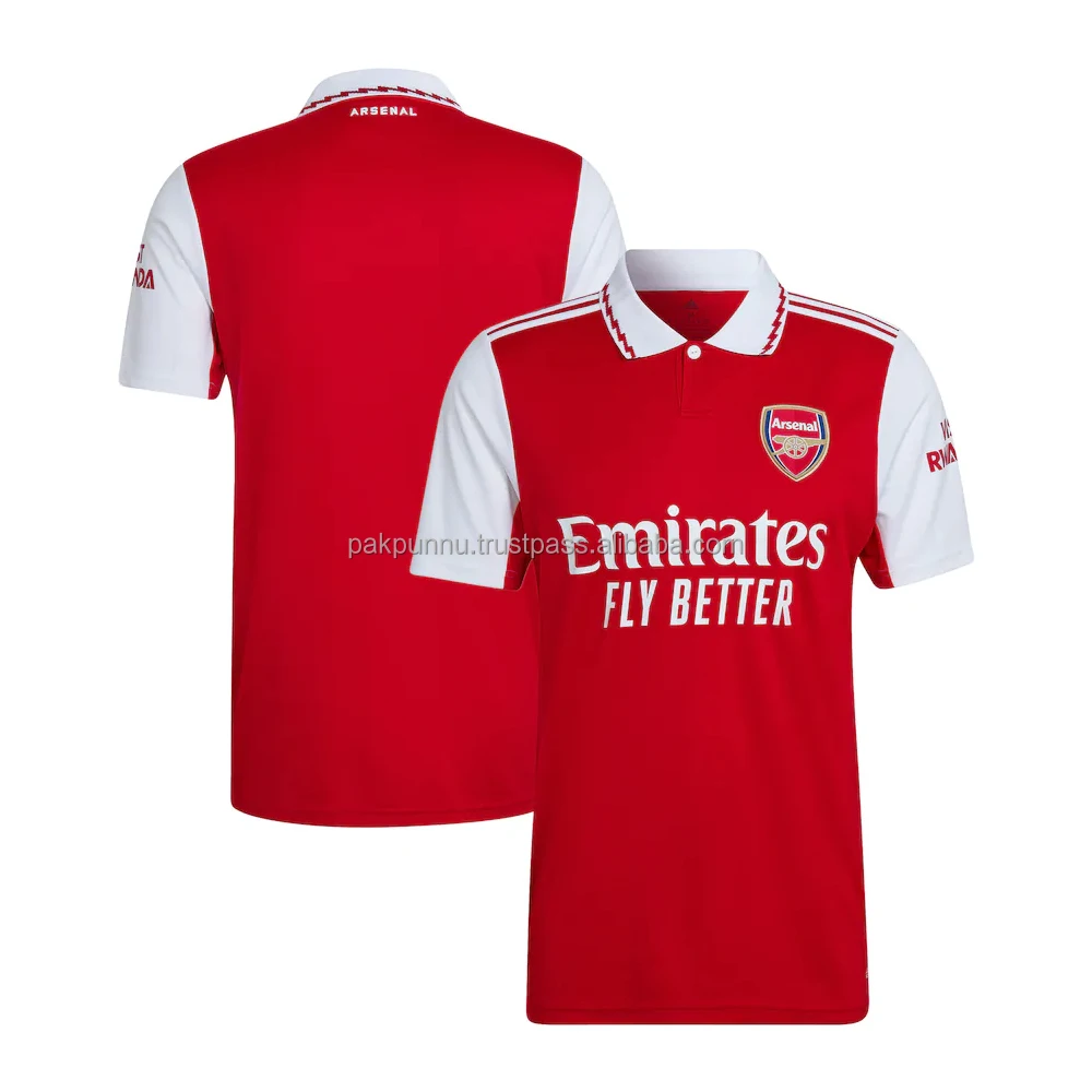 Wholesale Custom Football Team Jersey Club Team Uniforms Arsenal 2022/23 Home Replica Jersey