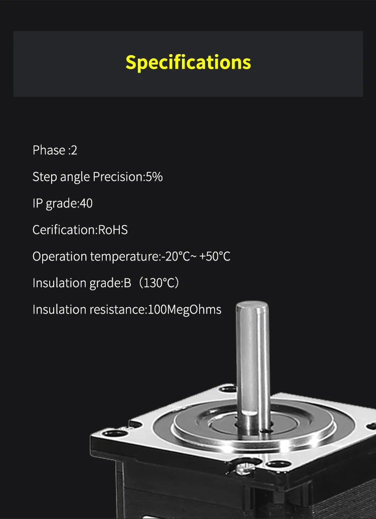 Samsr Low Price SS2304A42A Step Stepper Motor Micro High Torque Hybrid Nema 23 Nema23 for Industrial Automation Equipment CNC