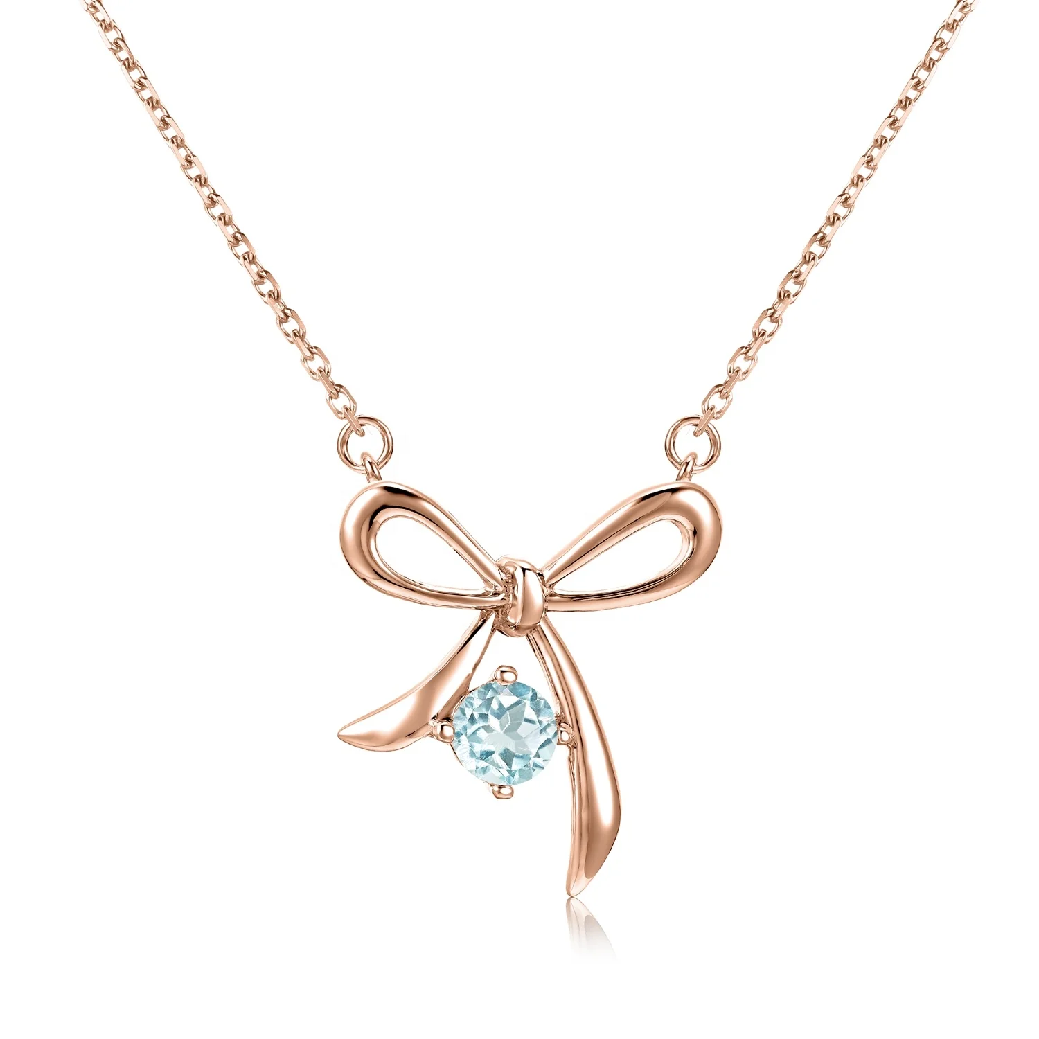 Wholesale High Quality 925 Sterling Silver Blue Topaz Pendant