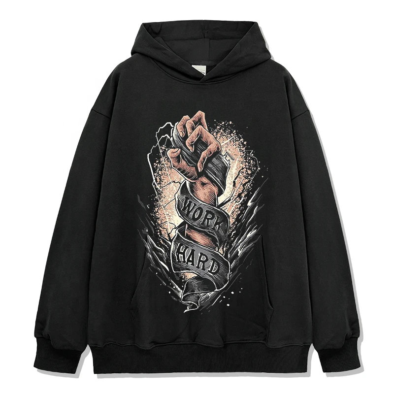 Glory Custom Acid Wash Pullover Hoodie 100% Cotton Soft Breathable Fabric Custom Logo Printed Design For Unisex Wear