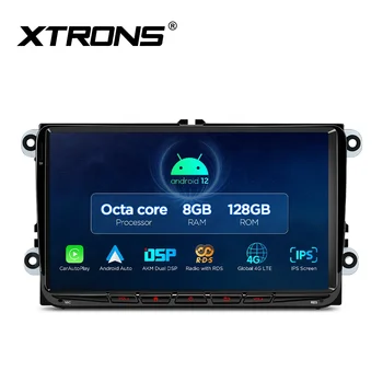 Xtrons 8core 8+128gb Android 12 Car Stereo For Vw Golf Passat B6/skoda ...