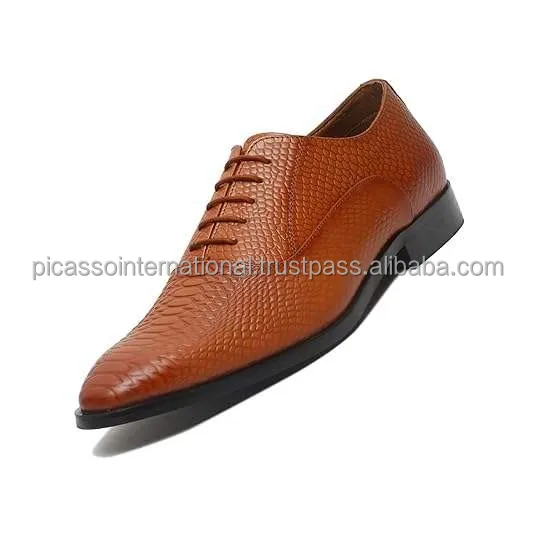 Men's Top Selling Full Grain Genuine Antique Italian Leather Shoes Casual Office Party Wear Indian Manufacturer Oxford Outsole