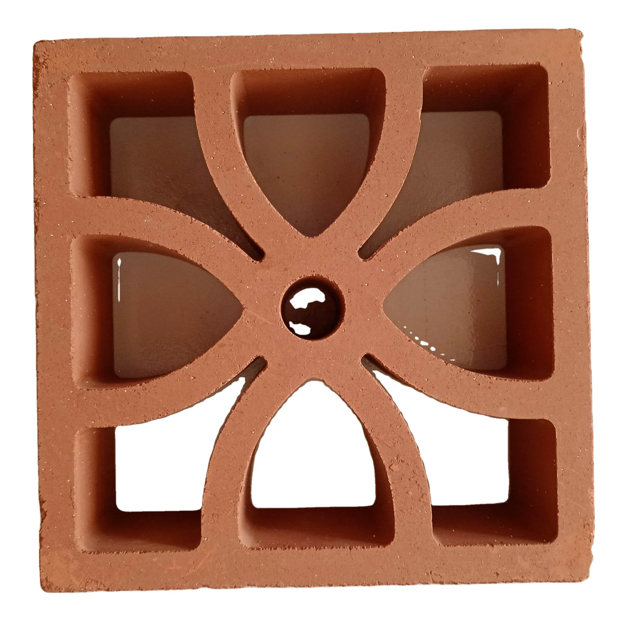 Natural Designer Red Terracotta Screen Block Made From 100% Natural ...