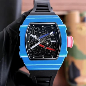 New High-quality Automatic Luxury Business Men's Mechanical Watch Stylish Carbon Waterproof Trendy Sports Tourbillon Brand Watch