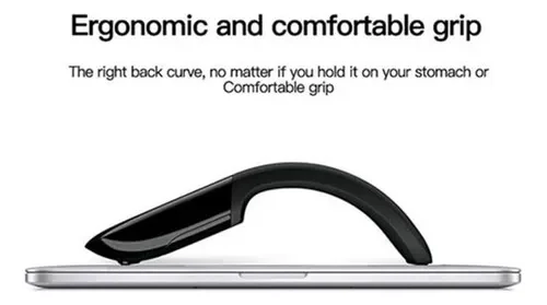 Mini 2.4GHz Foldable Arc Touch Pad Ergonomic Optical USB Receiver Mouse Wireless for PC Notebook Smart TV 3D Style