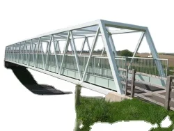 Prefabricated Galvanized Steel Structure Pipe Truss Construction for Pedestrian Bridge and Footbridge