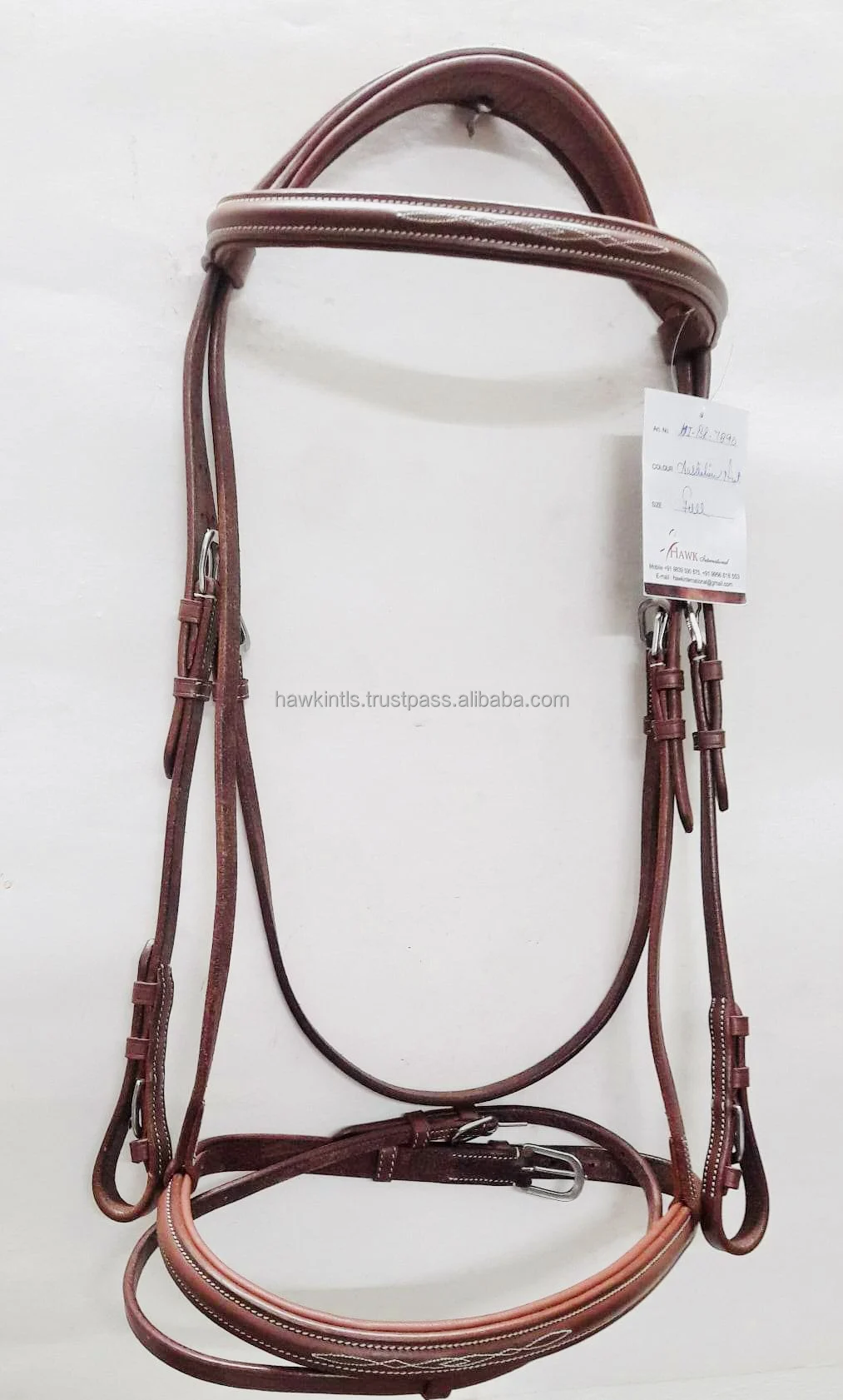 English Bridle With S.s Hardware With Australian Sheep Skin For Horse