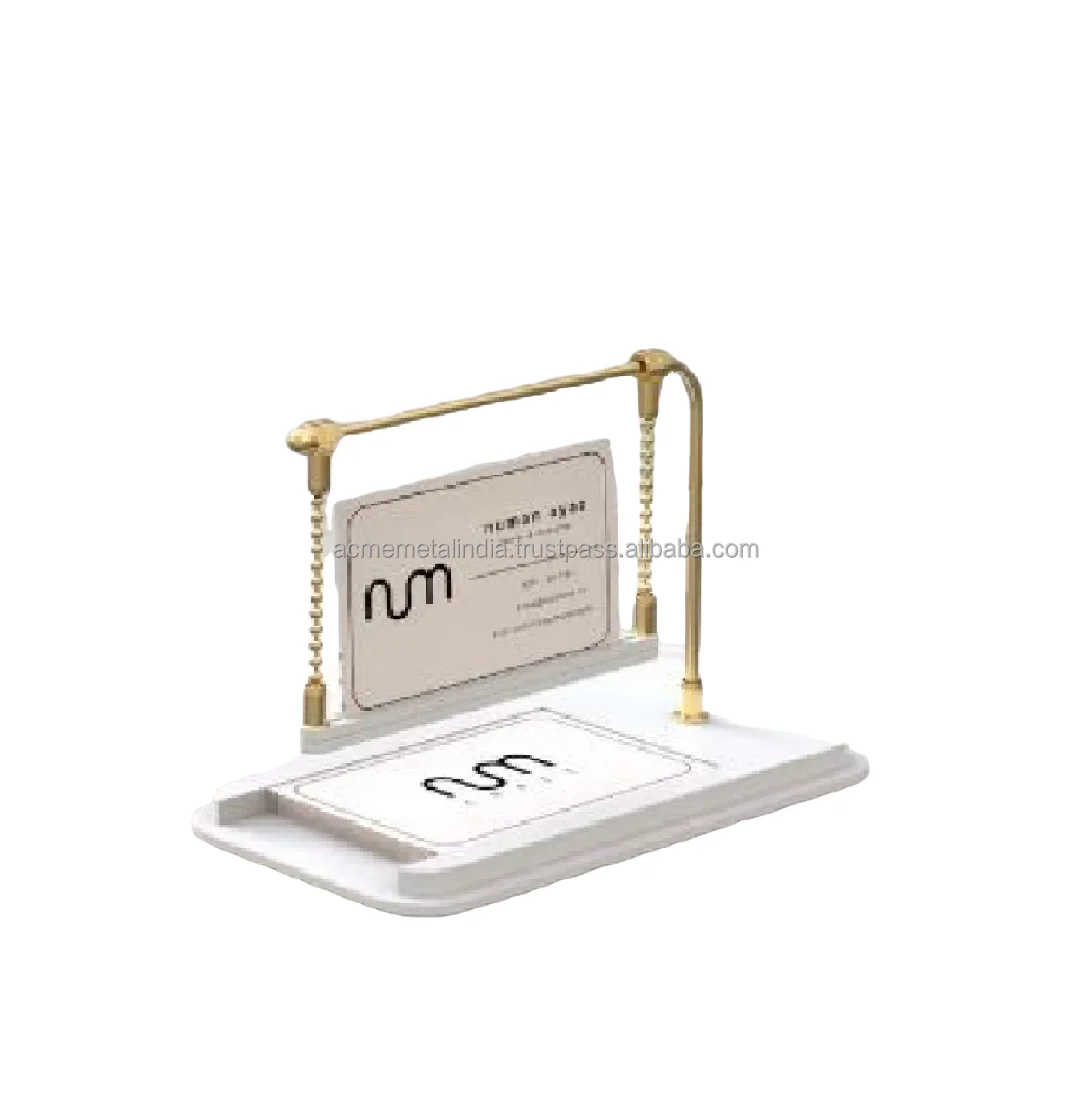 Antique Black Color Shaded Desk Tabletop Business Visiting Card Holder