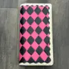 Pink & Black Checkered