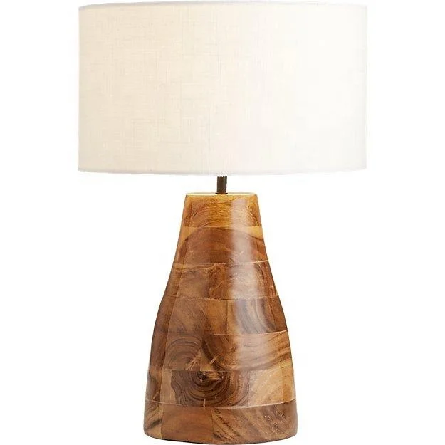 acacia wood lamp