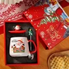 Boîte à cadeaux et couvercle en bois (Père Noël)