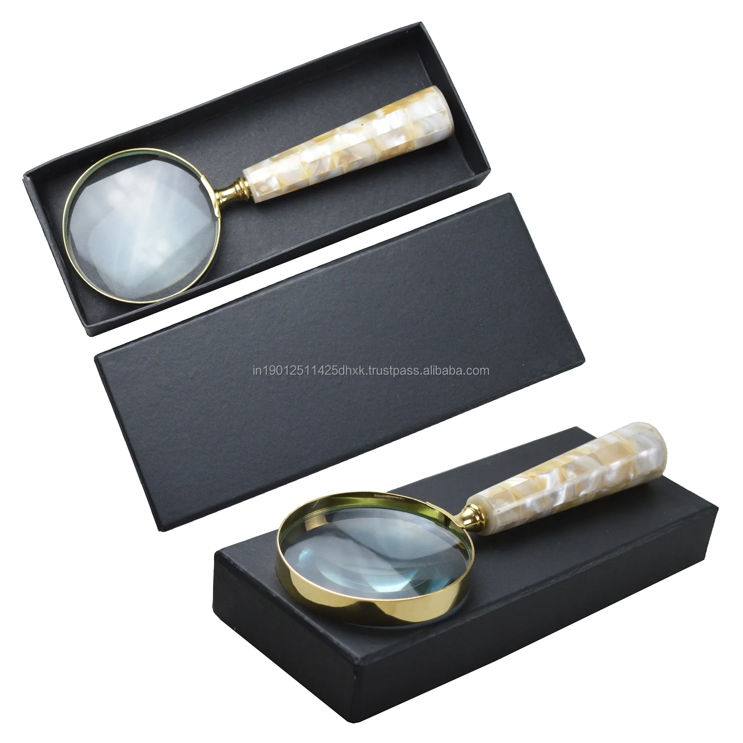 Luxury Silver Magnifying Glass Highly Designs and Plated Finishing Decor Magnifier Glass for Book Reading Map Guide Design