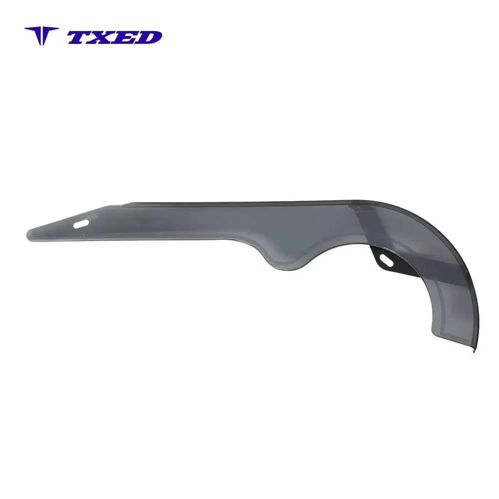 Smoke Gray Translucent Chain Cover for Electric Bicycle and Mountain Bike