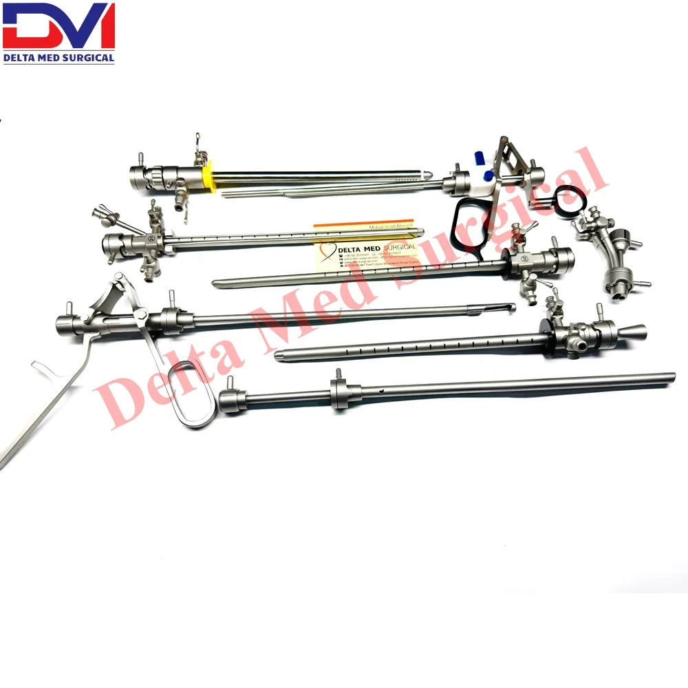 Lower Track TURP Urology Set Manual Power Source TURP Urology Set Complete Instruments Set for Surgery Lower Track Basis