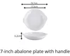 7-inch abalone Plate with handle