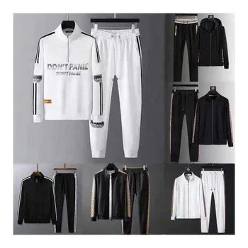 Men's Tracksuits Set Long Sleeve Causal Full Zip Running Sports Sweatsuit For Men 2 Piece Outfits