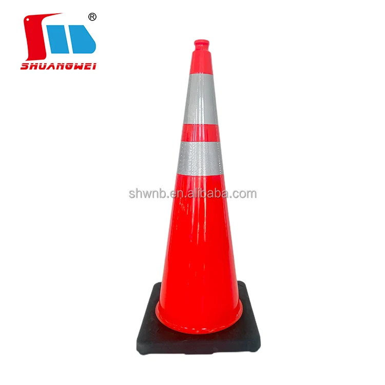 Traffic Cone 90cm Pvc American Standard Road Warning Orange Safety
