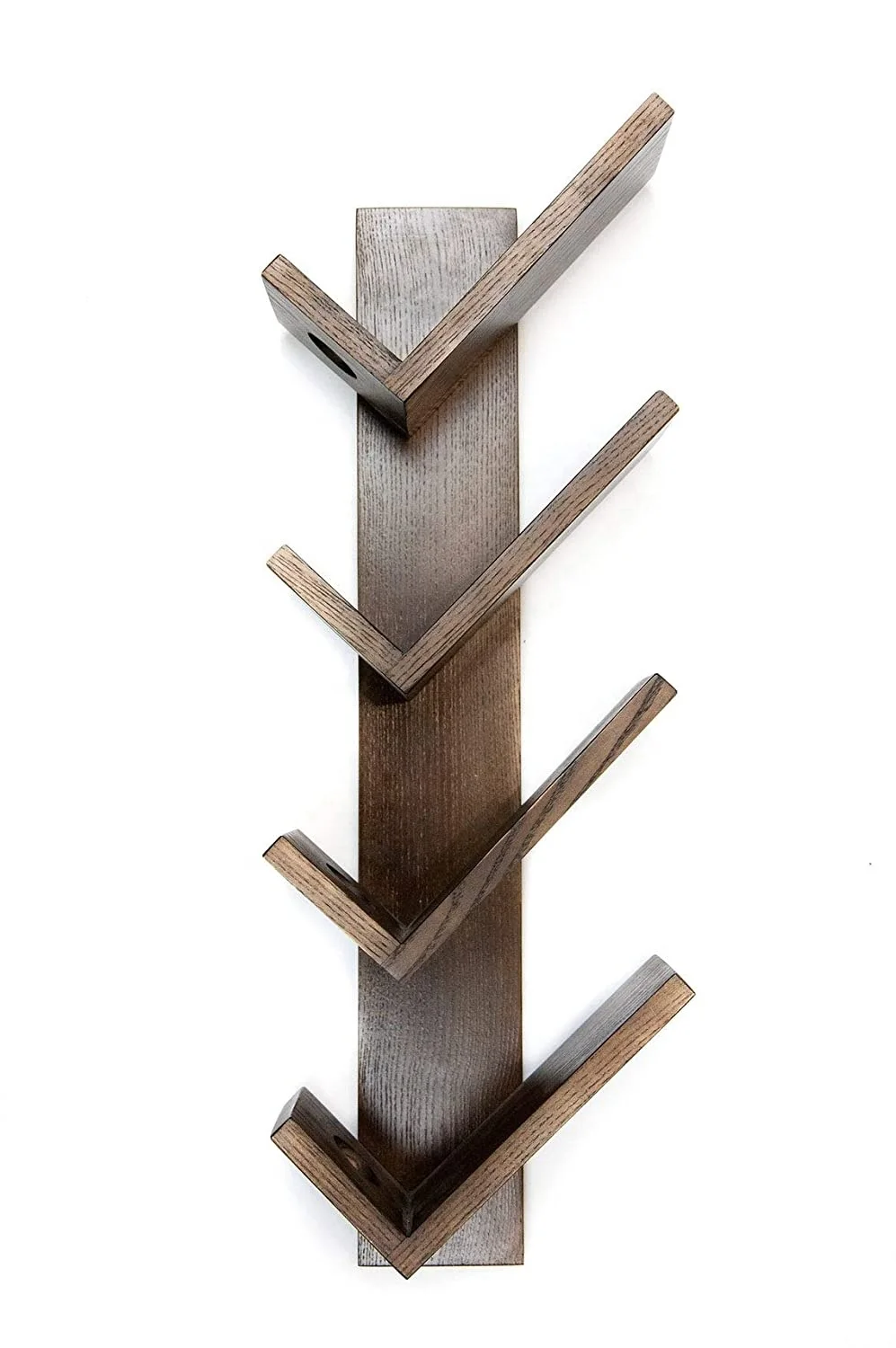 Elegant Custom Design Buoyant Wooden Storage Wall Mounted Floating Handmade Display Bottle Hanging Wine Rack