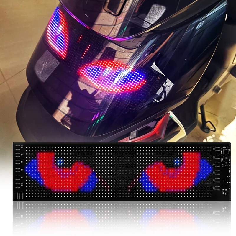 Car Custom Decals and Graphics Flexible Led Screen Panel Eyes LED Car Devil Eye Light