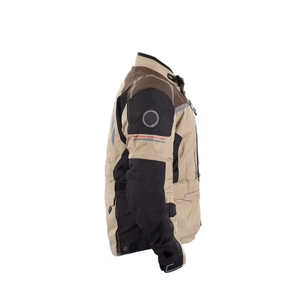 Men's Breathable Plus Size PU Motorcycle Jacket for Biking