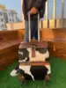 Brown With Cowhide