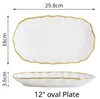 12" oval Plate