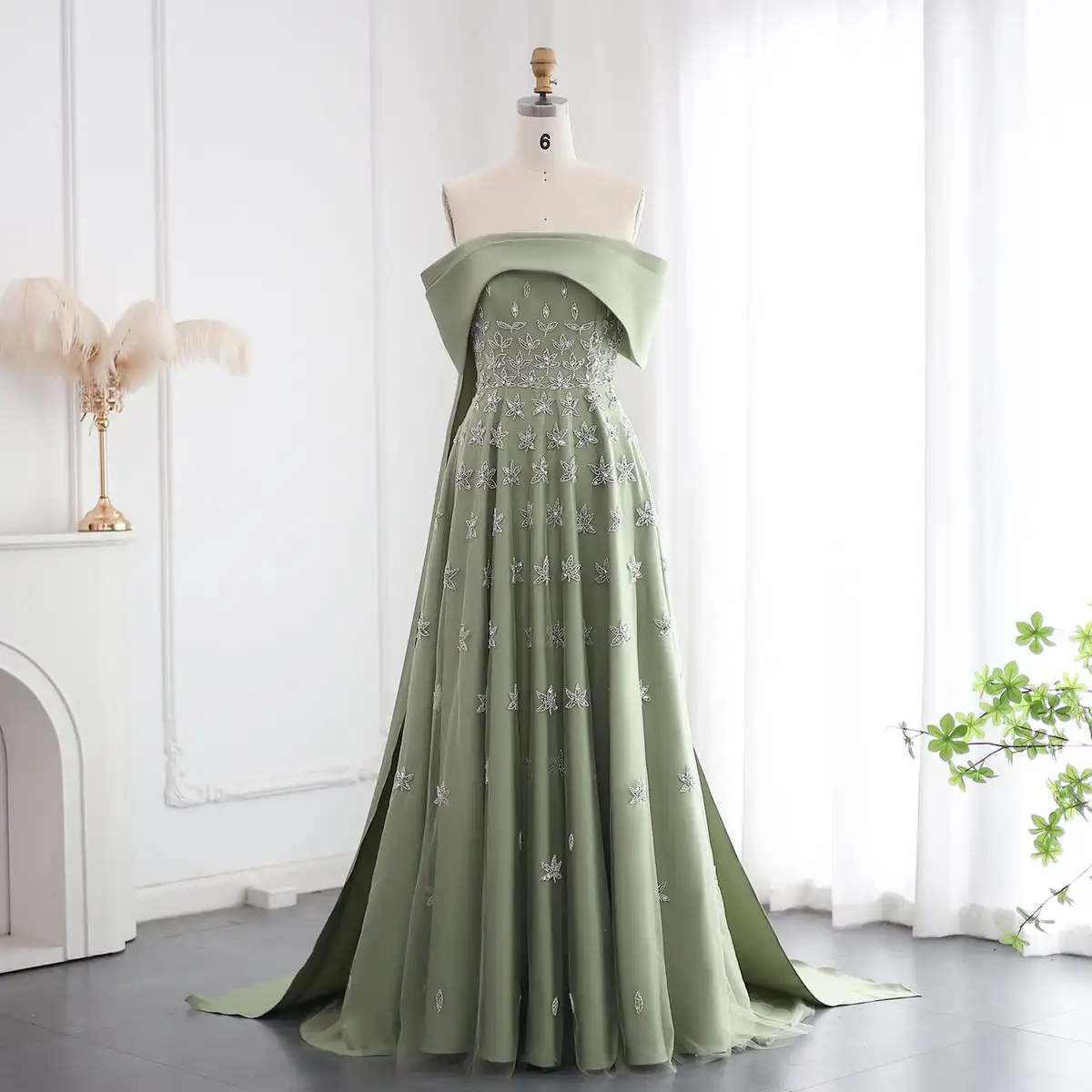 Alibaba.com: Jancember SZ455 A-line evening prom dress with Arabic olive green beading: Apparel & Accessories Alibaba.com: Jancember SZ455 A-line evening prom dress with Arabic olive green beading: Apparel & Accessories