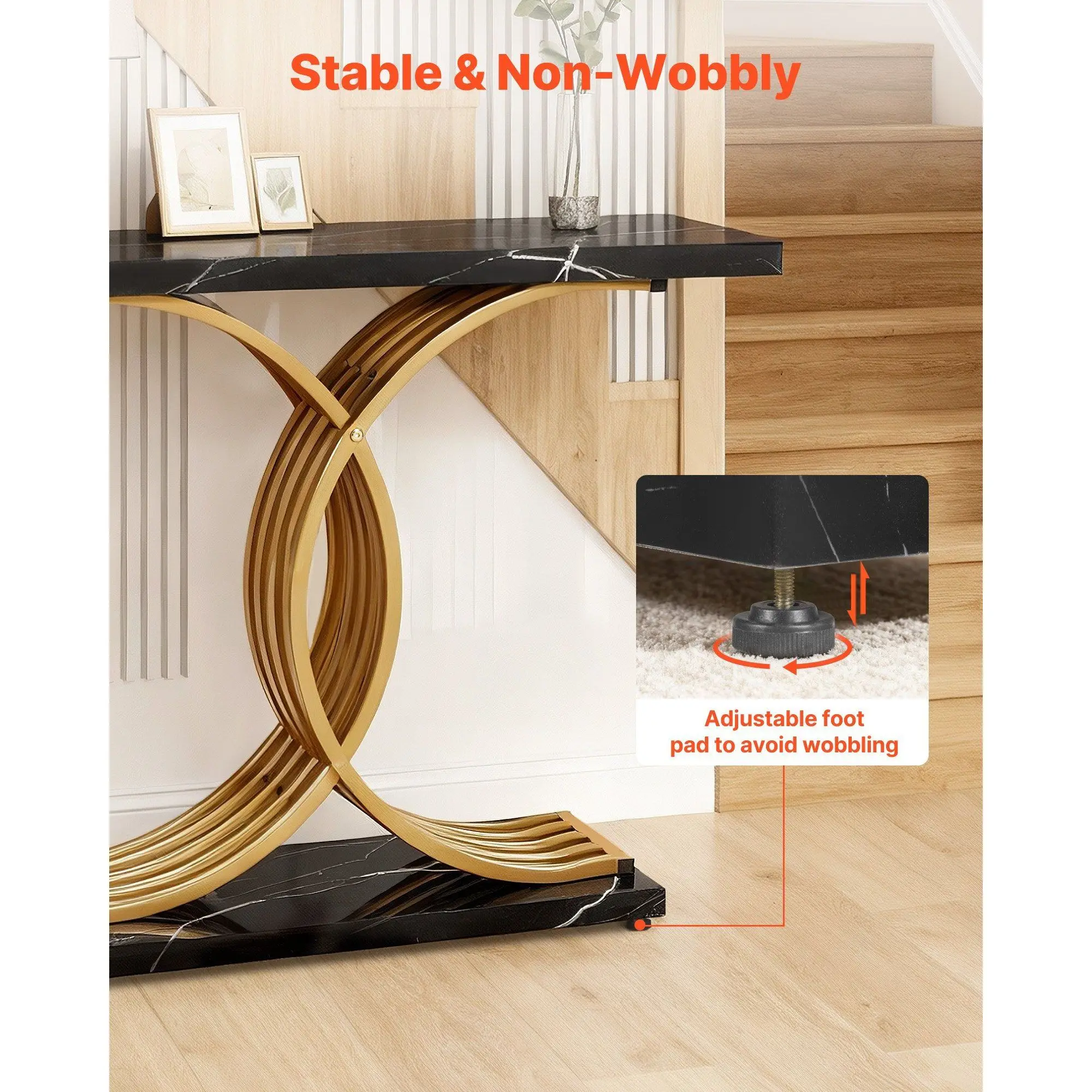 Elvarenae Aurelia Contrast Console Table — product detail