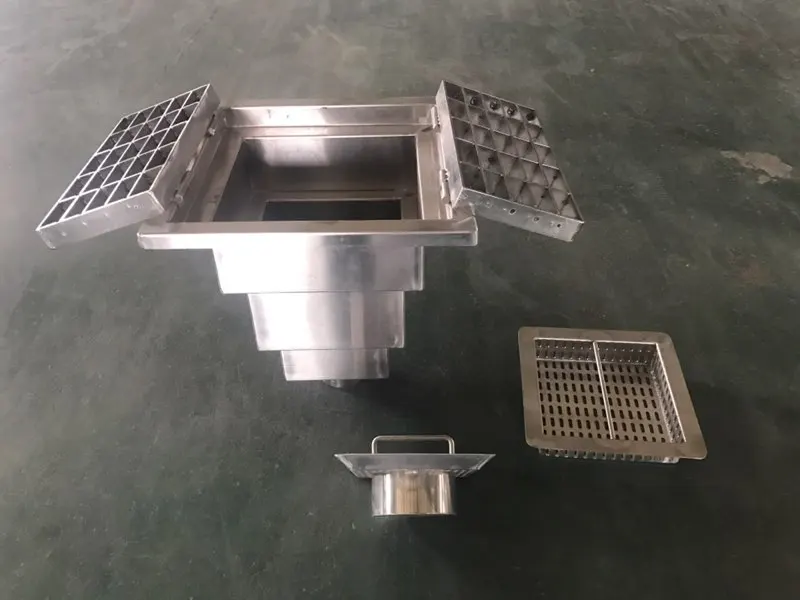 Heavy Duty Industrial Stainless Steel Linear Floor Drain for Process Plants with Pump Trench Grate