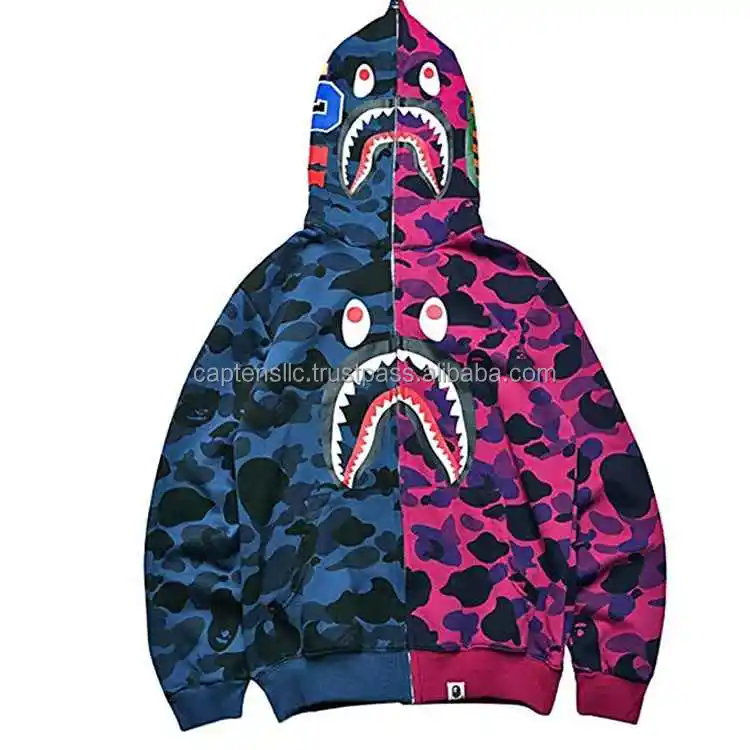 New Arrival Full Face Zip Up Hoodie Custom French Terry Heavyweight ...