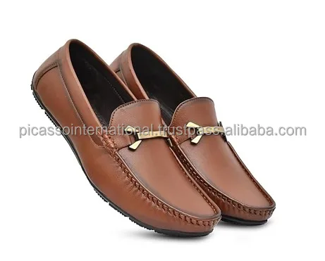 High Quality Best Selling Stylish Look Men's Smart Casual Wear Genuine Leather Loafers Shoes from Indian Manufacturer