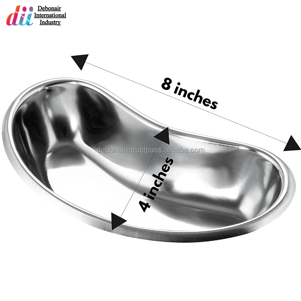 Stainless Steel Kidney Tray Bowl - Kidney Shaped Surgical Dressing Dish ...