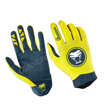 XLATIC Manufacturer company Good Quality men motocross Gloves Custom full finger safety sublimation printing bike gloves low MOQ