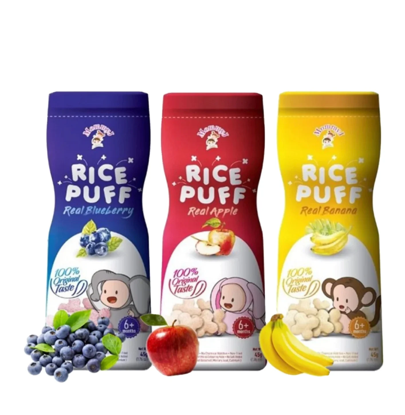 Веганские детские рисовые слоеные закуски 100% оригинальный вкус чистое банановое пюре без сахара срок годности 12 месяцев категория пищевых напитков