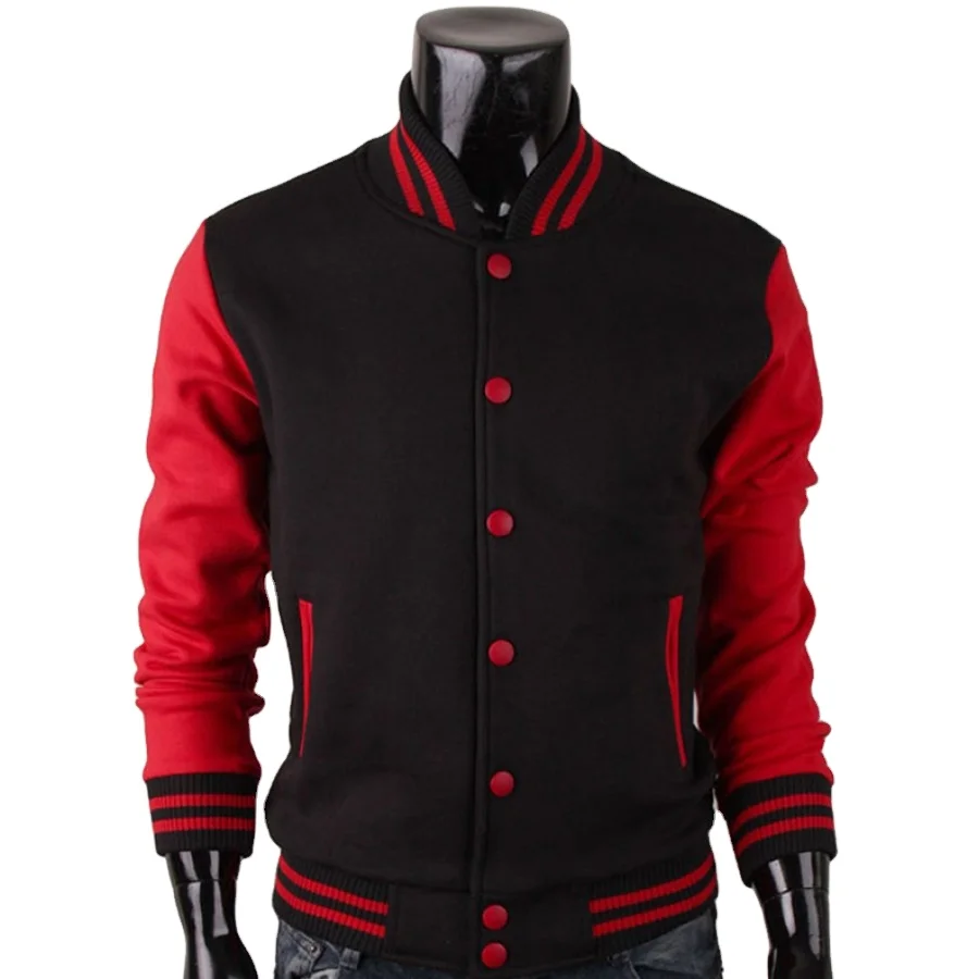 Кофта черная Varsity Jacket мужская