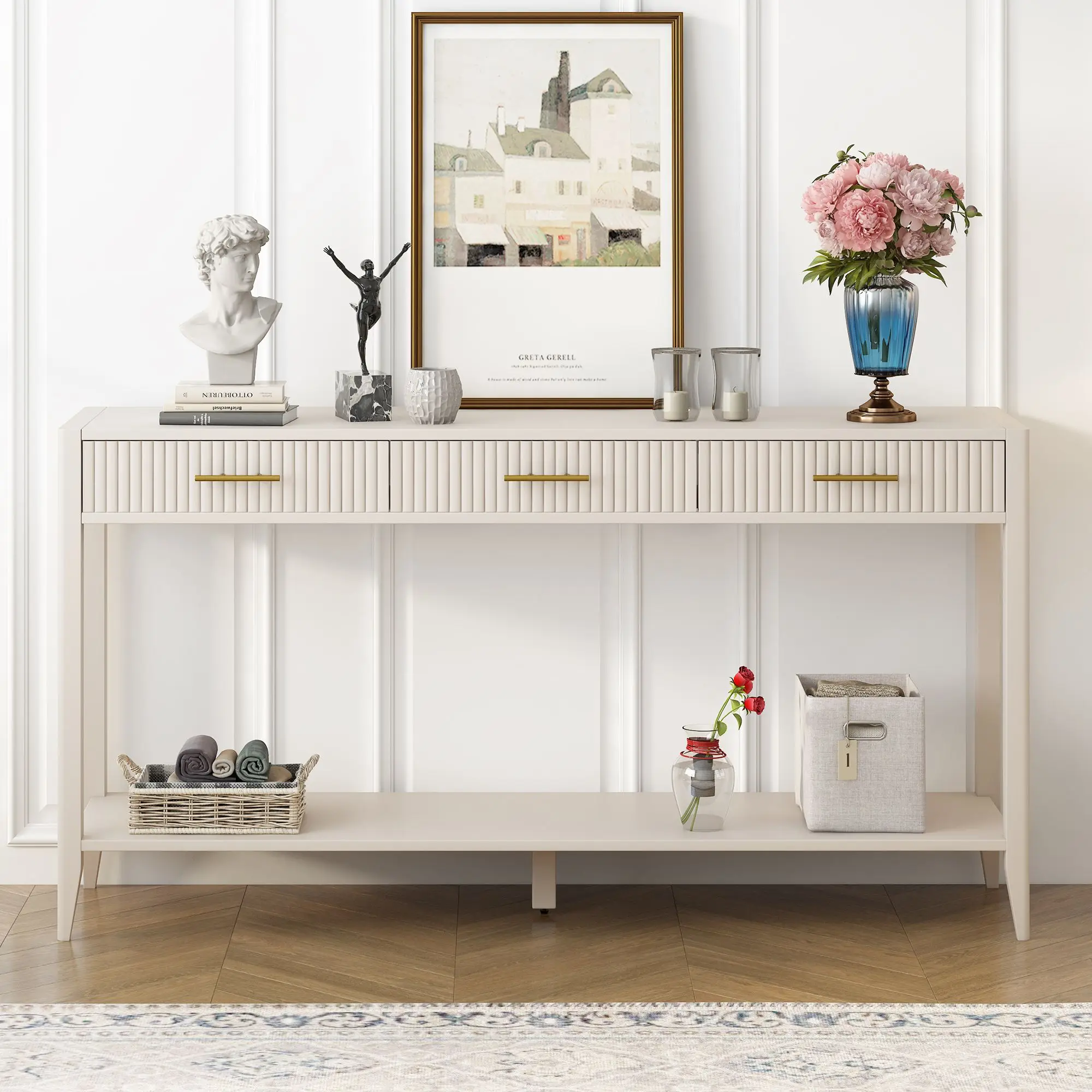Elvarenae Iselle Fluted Console Table — product detail