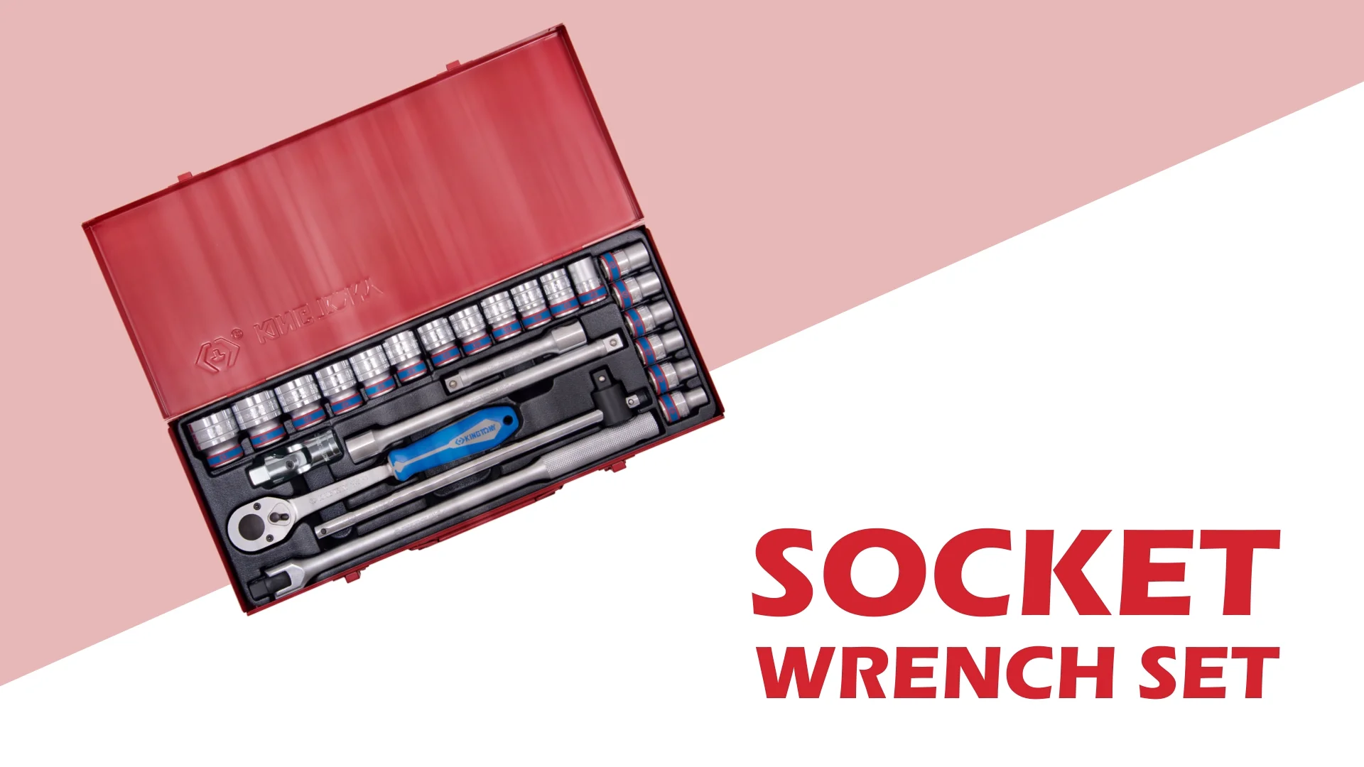 King Tony 24 Pcs 1/2 Dr. 6pt Tool Set Socket Wrench Set Factory